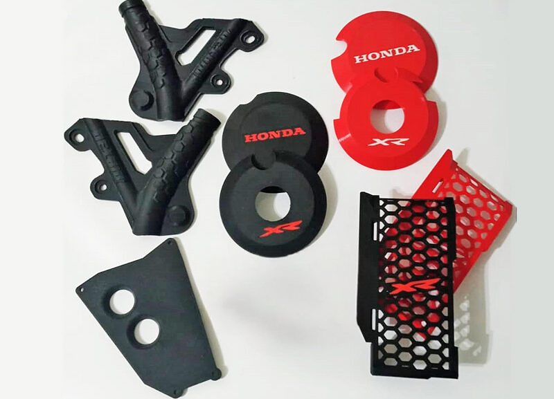 Piezas y cubiertas para moto impresas en 3D
